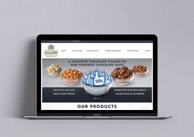 Golden Peanut: Web Pages & Social Media Assets