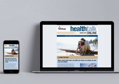 Virtua: HealthTalk Online Newsletter Email