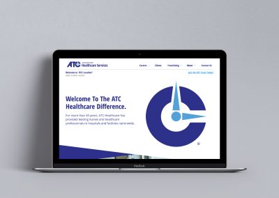 ATC Healthcare: UX, Site Mapping, Wireframing, Visual Design